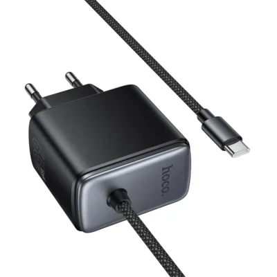C166A PD 65W fast charger with built-in Type-C cable
