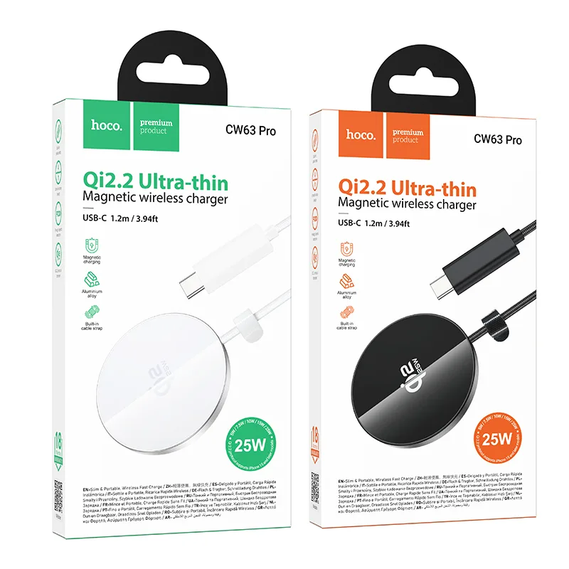 CW63 Pro Fast Qi2.2 Magnetic Wireless Fast Charger