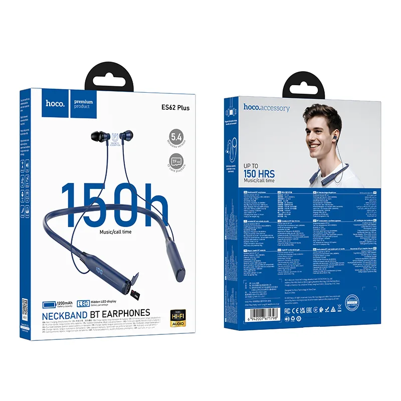 ES62 Plus Pretty neck-hang BT earphones